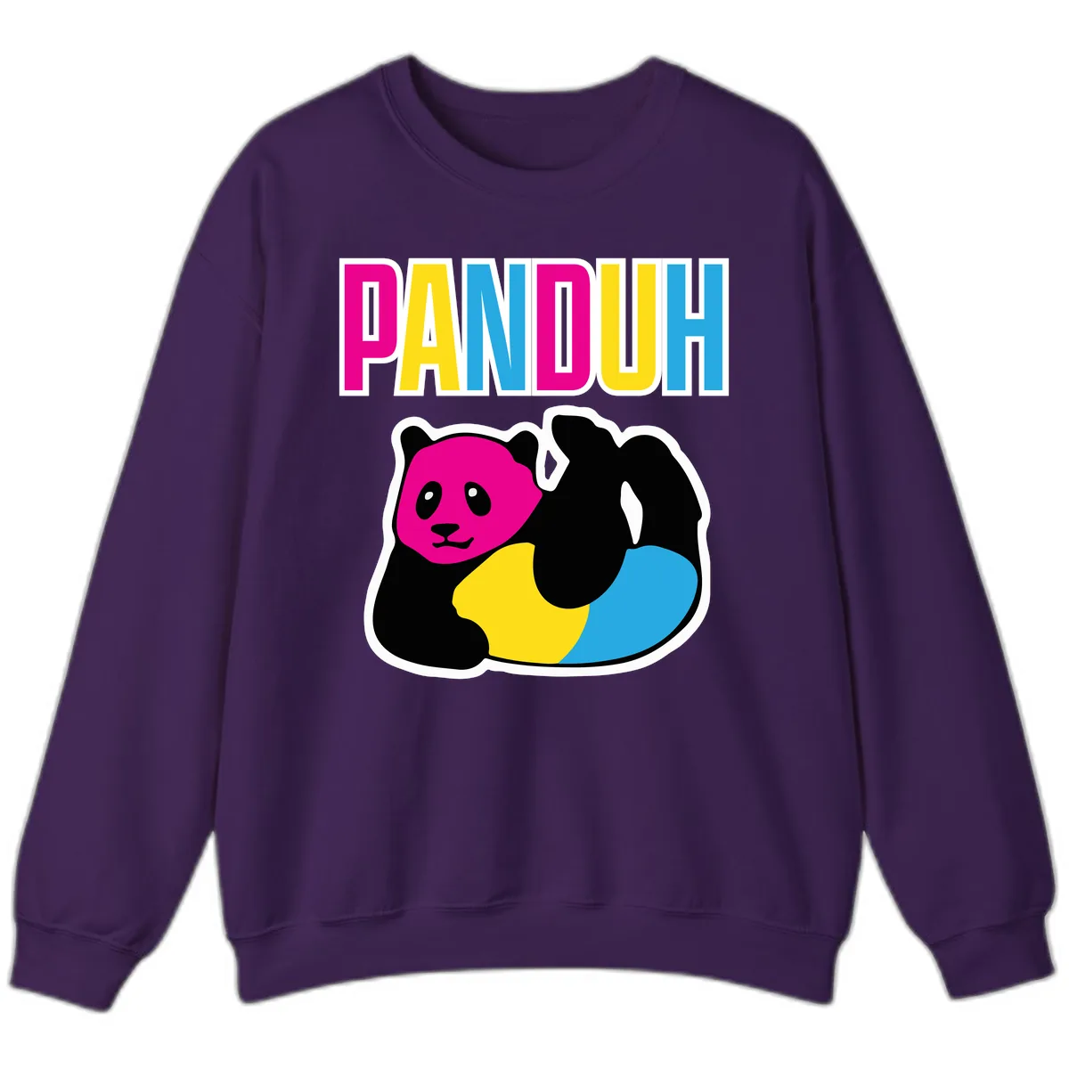 Pandouh Pride Panda Sweatshirt in Purple