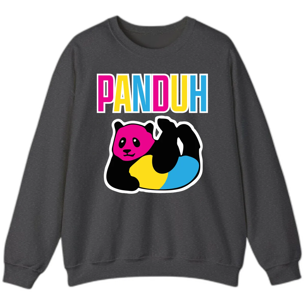 Pandouh Pride Panda Sweatshirt in Dark Heather