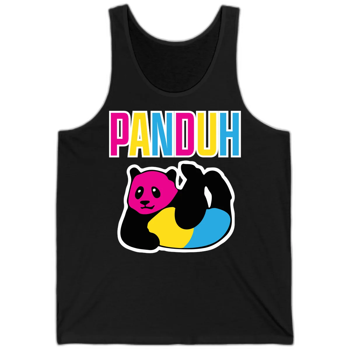 Pandouh Pride Panda Tank in Black