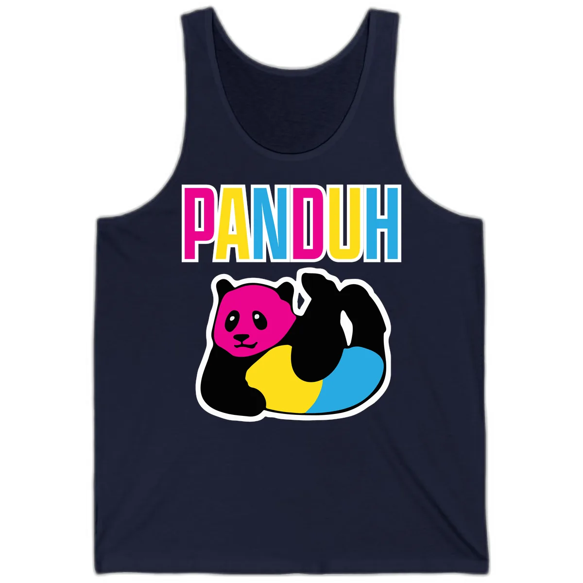 Pandouh Pride Panda Tank in Navy