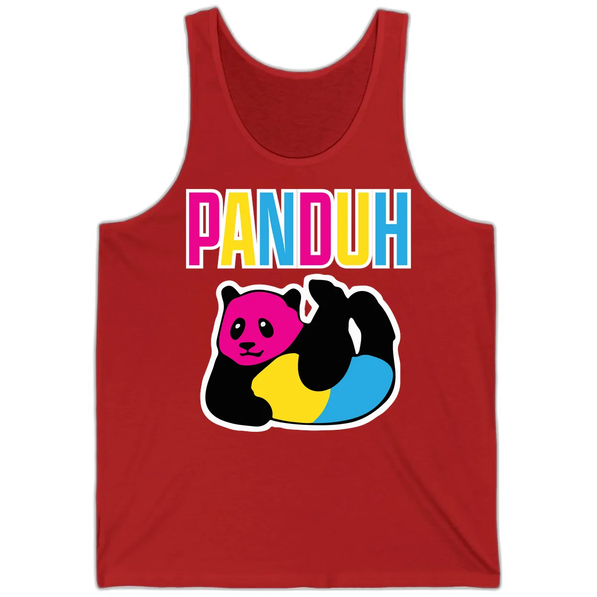 Pandouh Pride Panda Tank in Red
