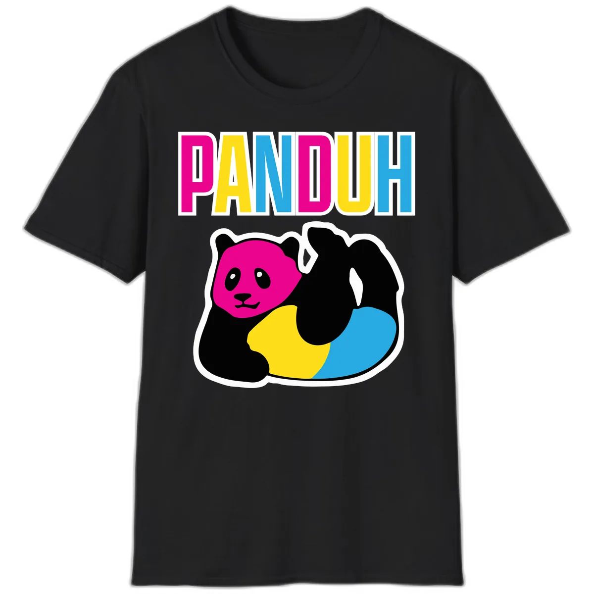 Pandouh Pride Panda T-Shirt in Black