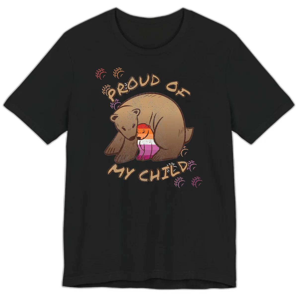 Proud As My Sushi Bear Premium T-Shirt in Black