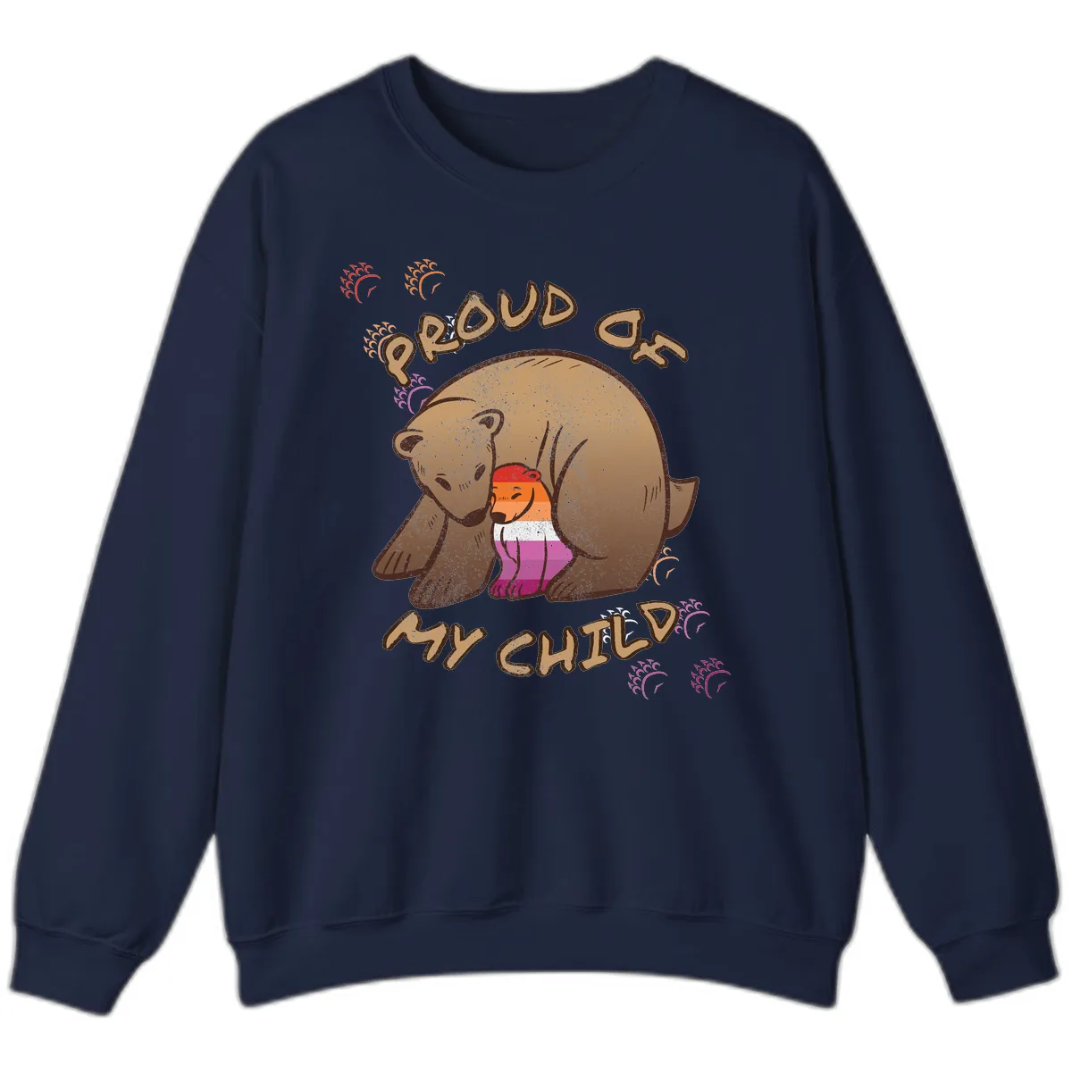 Proud As My Sushi Bear Sweatshirt in Navy
