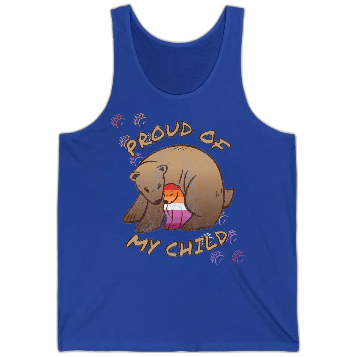 Proud As My Sushi Bear Tank in True Royal