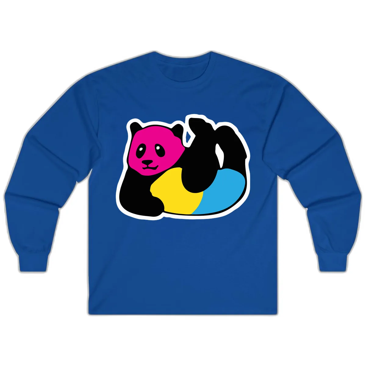 Pride Panda Rainbow Long Sleeve in Royal