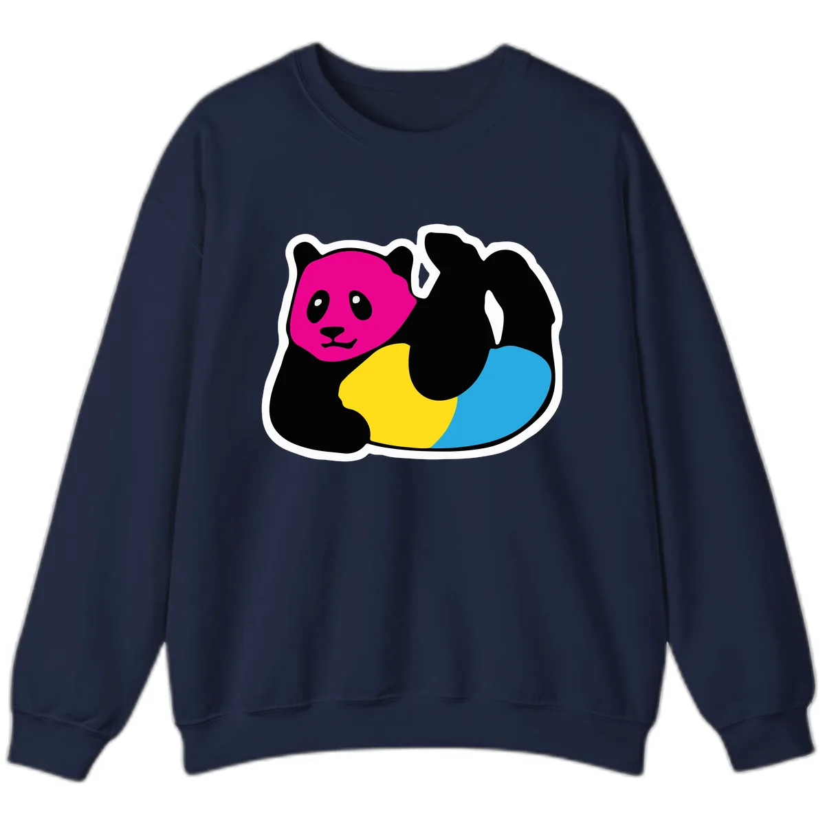 Pride Panda Rainbow Sweatshirt in Navy