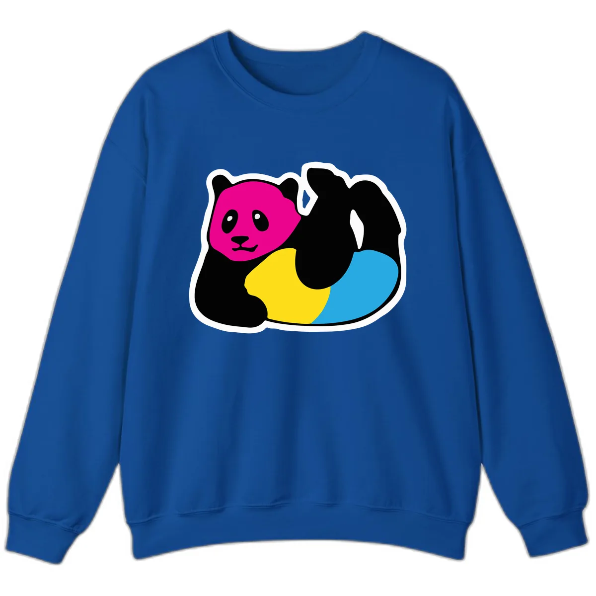 Pride Panda Rainbow Sweatshirt in Royal