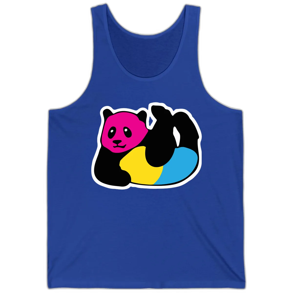 Pride Panda Rainbow Tank in True Royal