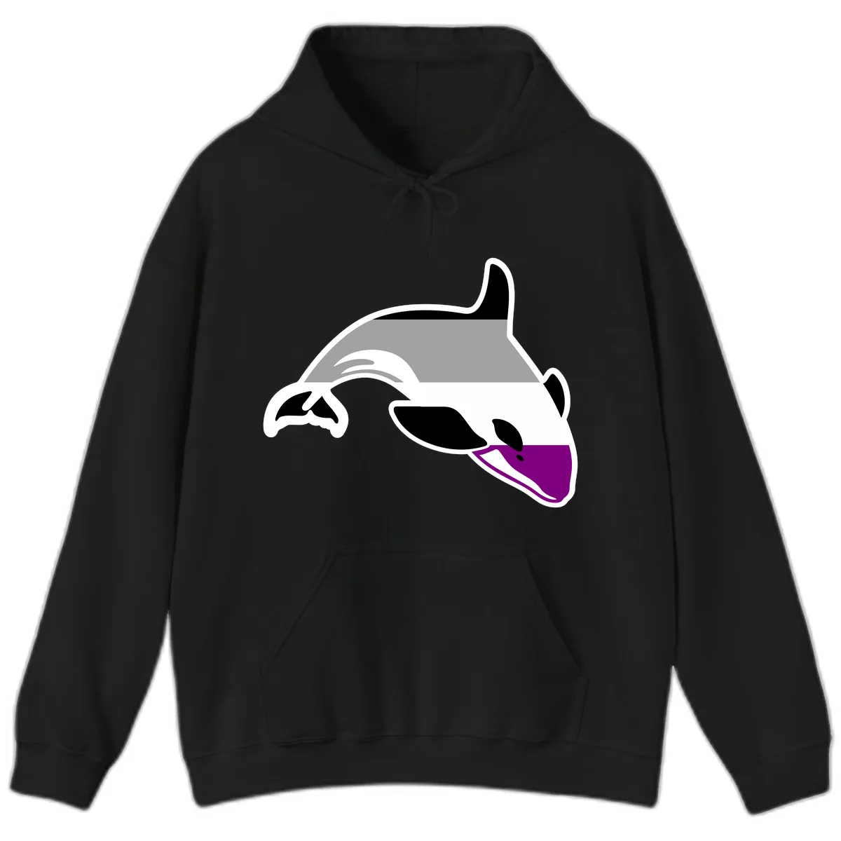 Orca Pride Hoodie in Black