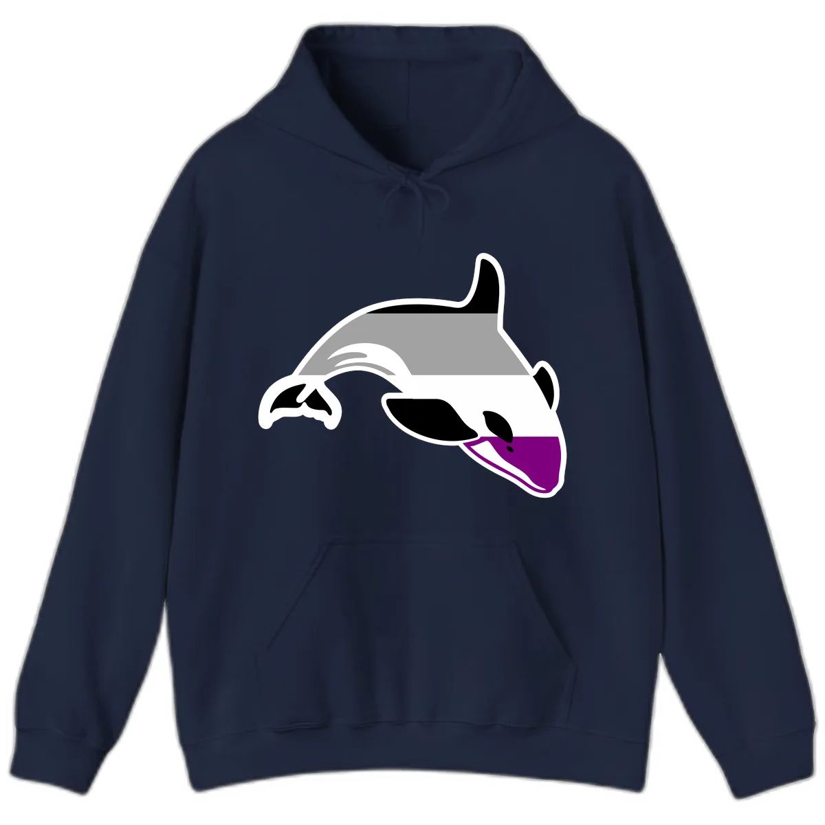 Orca Pride Hoodie in Navy