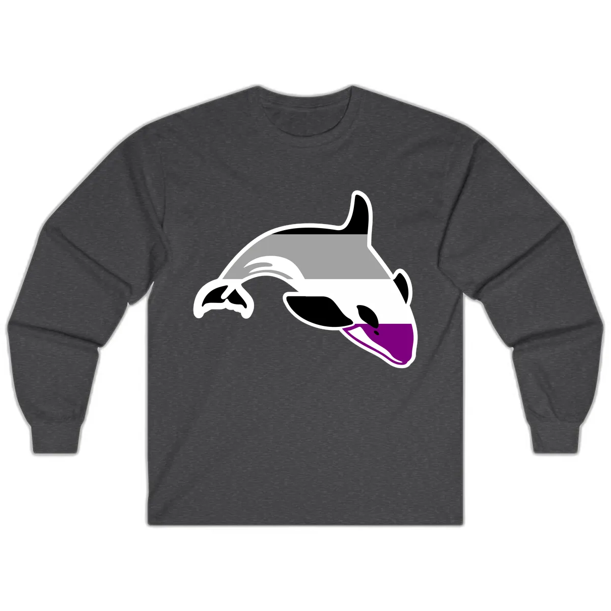 Orca Pride Long Sleeve in Dark Heather