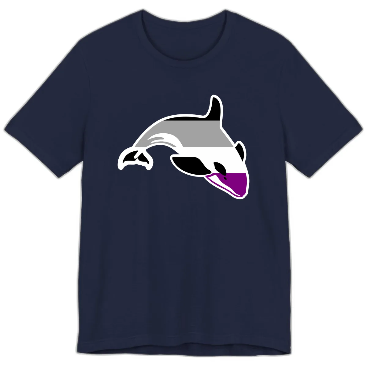 Orca Pride Premium T-Shirt in Navy