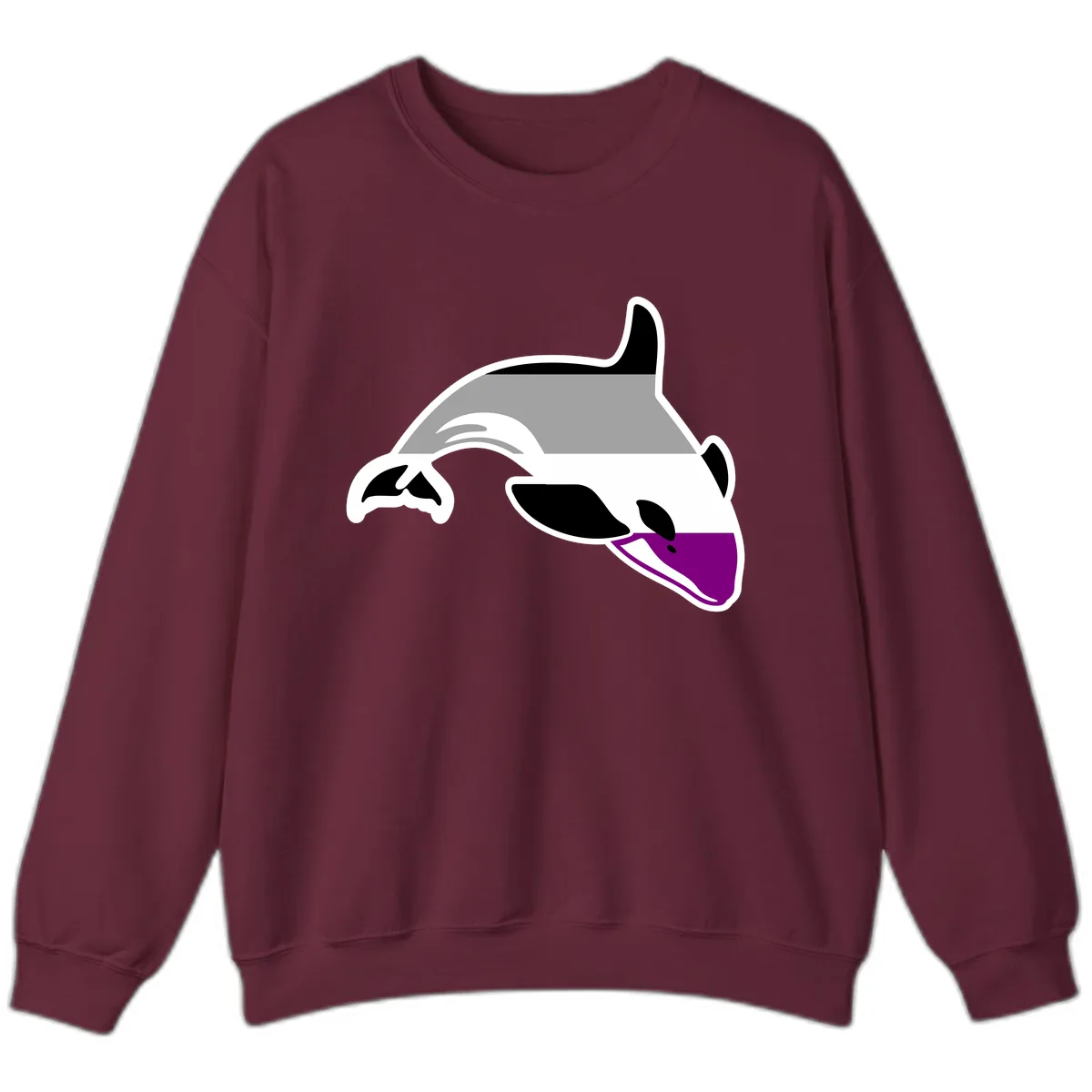 Orca Pride Sweatshirt in Maroon
