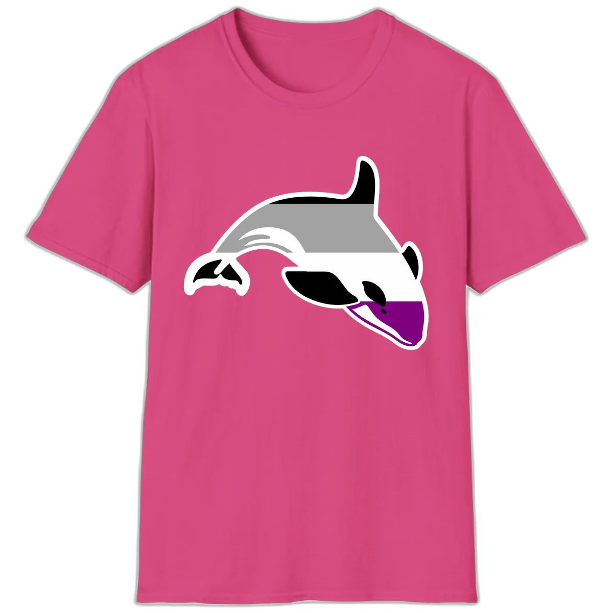 Orca Pride T-Shirt in Heliconia