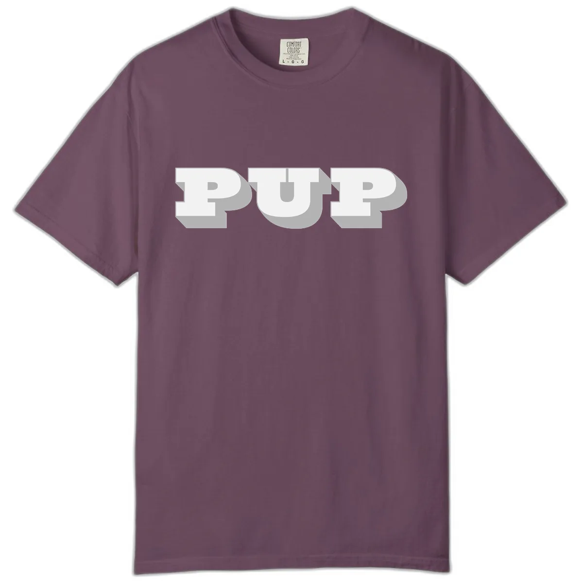 Bold Puff Typography Design Comfort Color in Berry