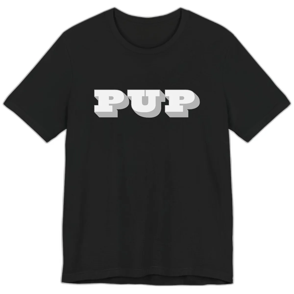 Bold Puff Typography Design Premium T-Shirt in Black