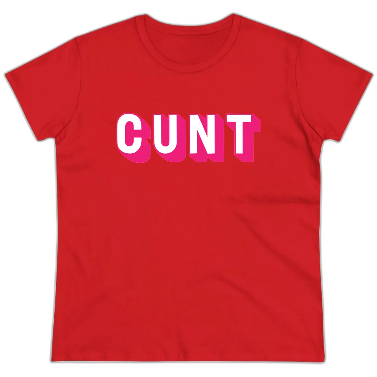 Sunt Bold Pride Statement Ladies Tee in Red