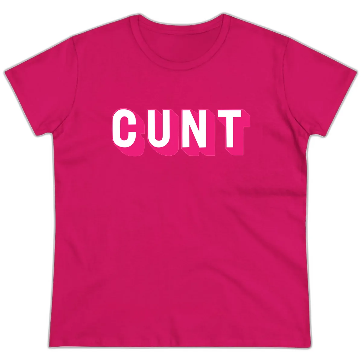 Sunt Bold Pride Statement Ladies Tee in Heliconia