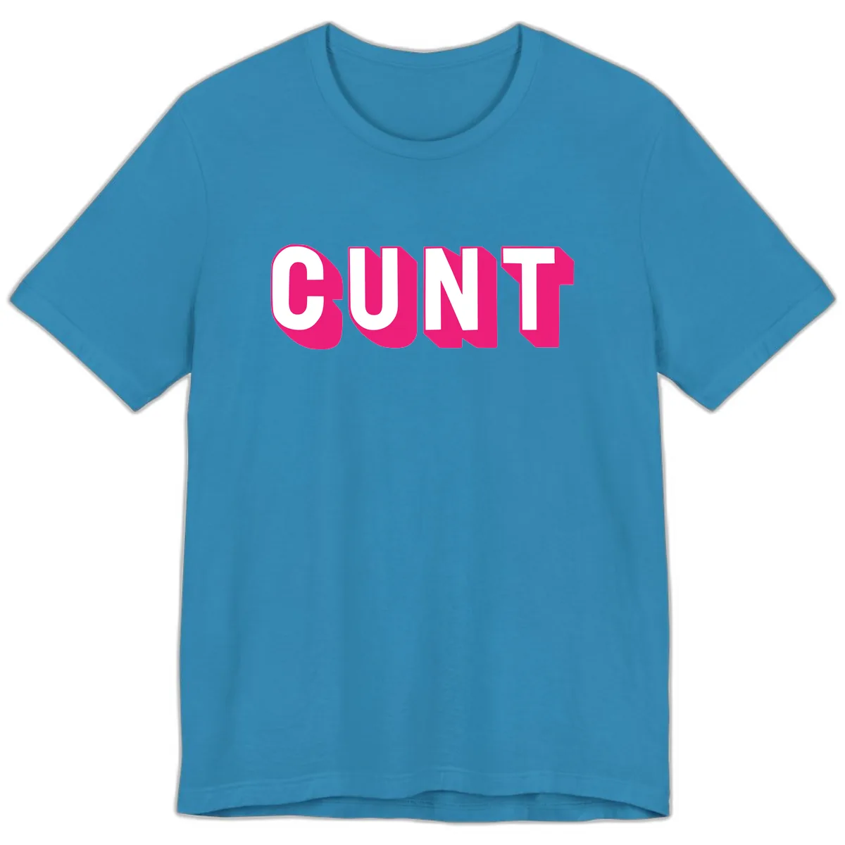 Sunt Bold Pride Statement Premium T-Shirt in Aqua