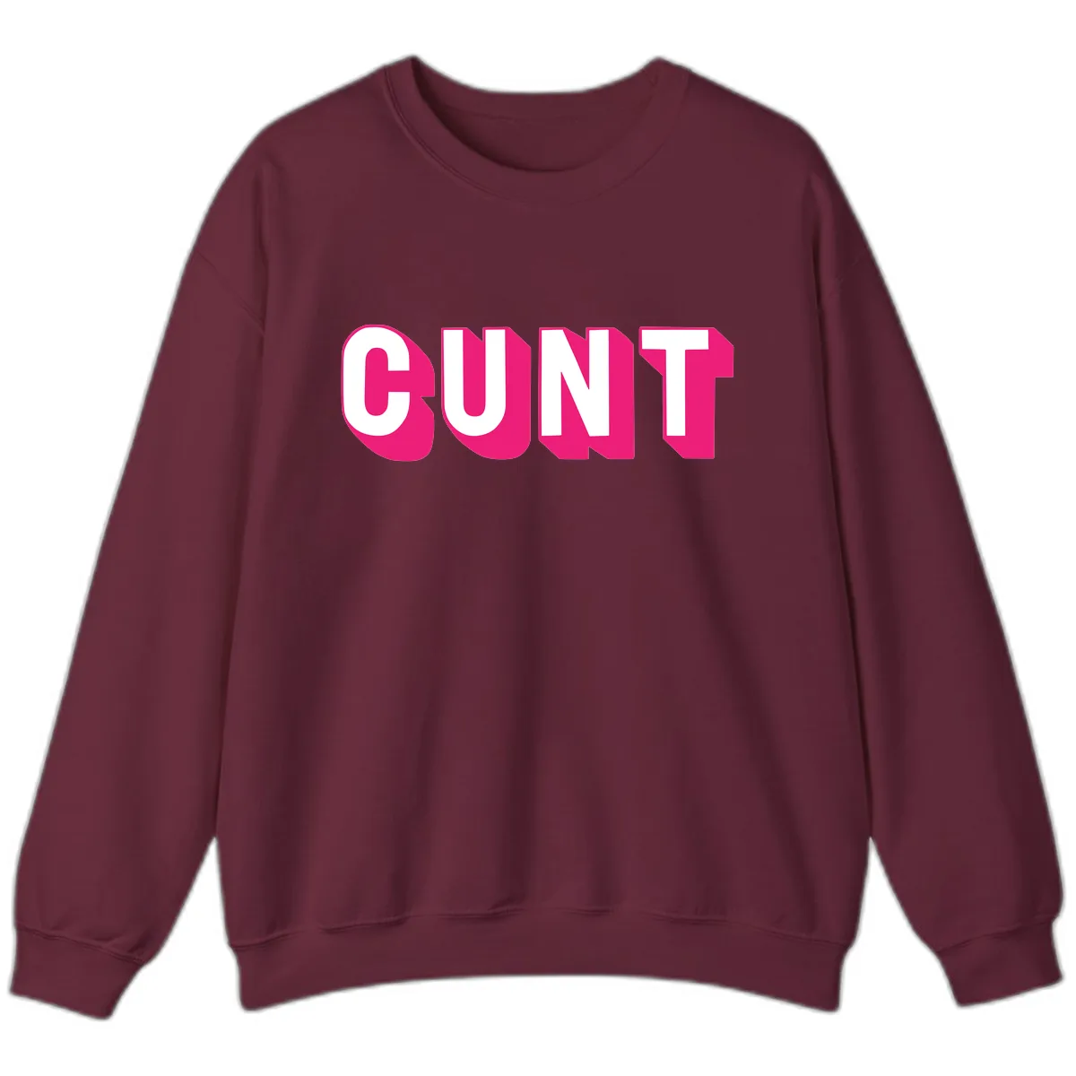 Sunt Bold Pride Statement Sweatshirt in Maroon