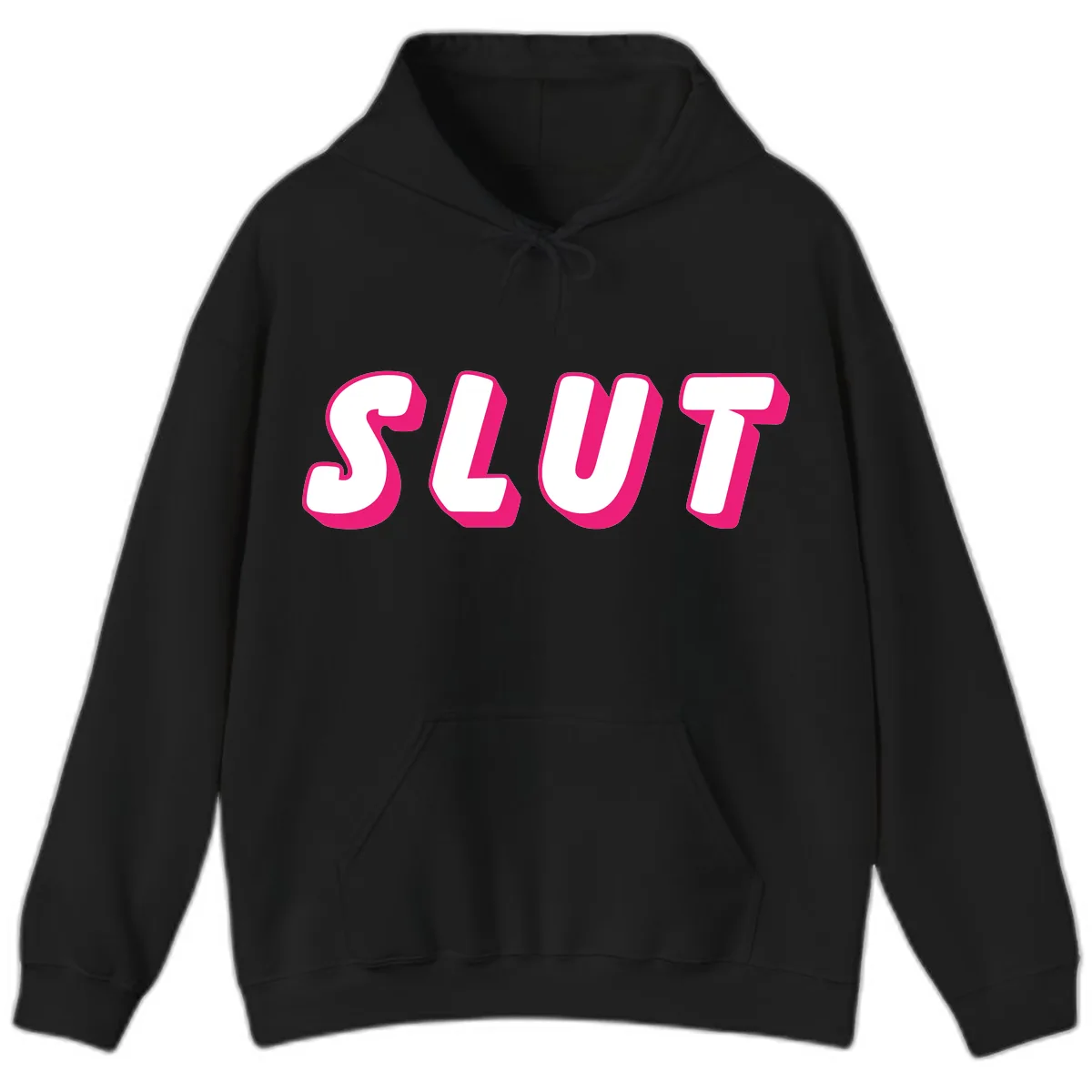 Slut Pride Statement Hoodie in Black