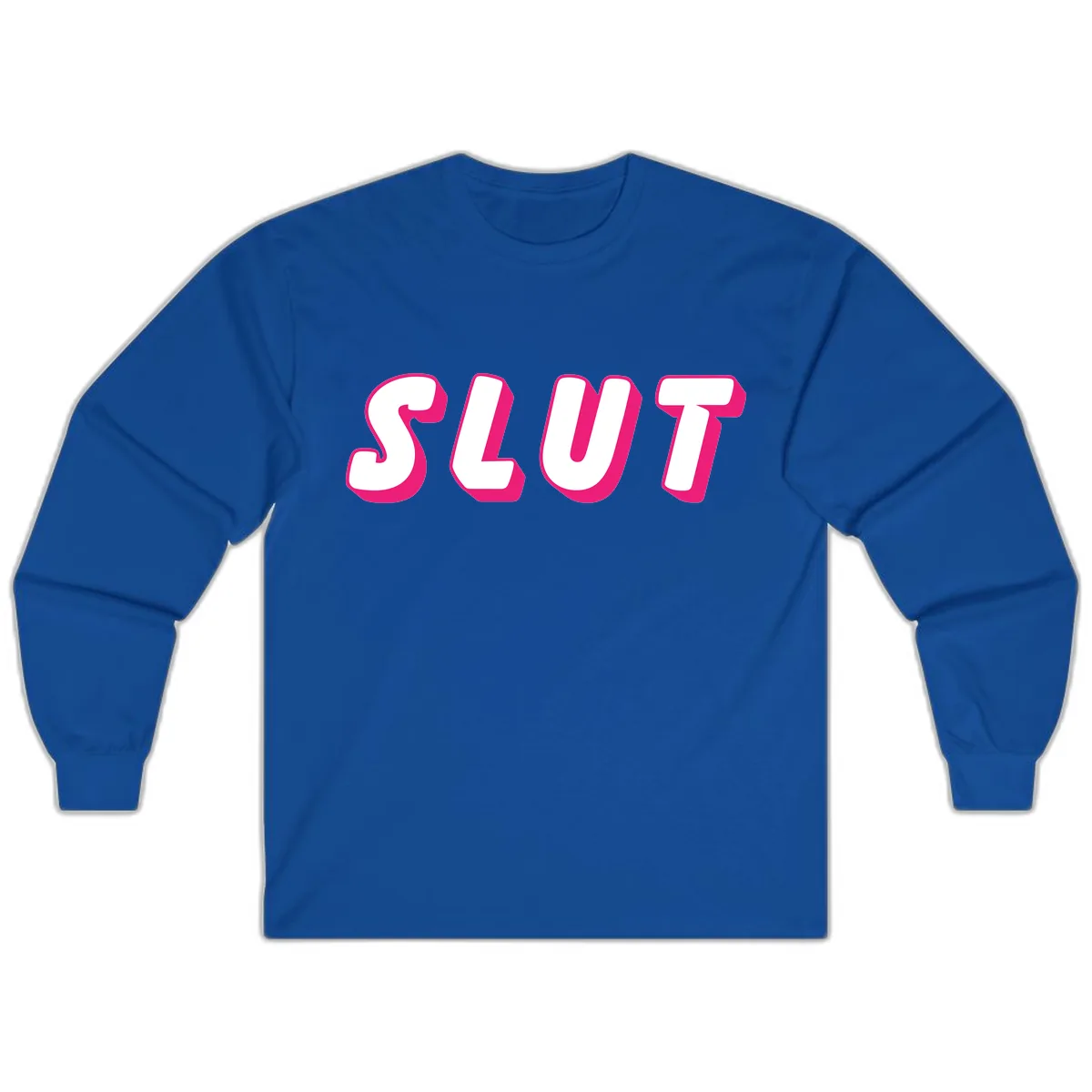 Slut Pride Statement Long Sleeve in Royal