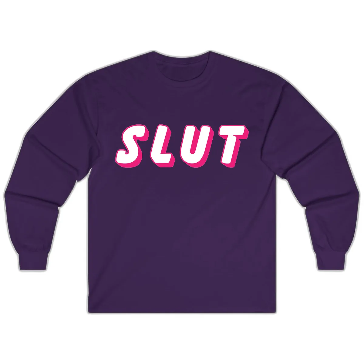 Slut Pride Statement Long Sleeve in Purple
