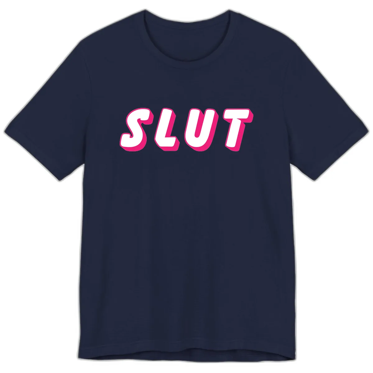 Slut Pride Statement Premium T-Shirt in Navy