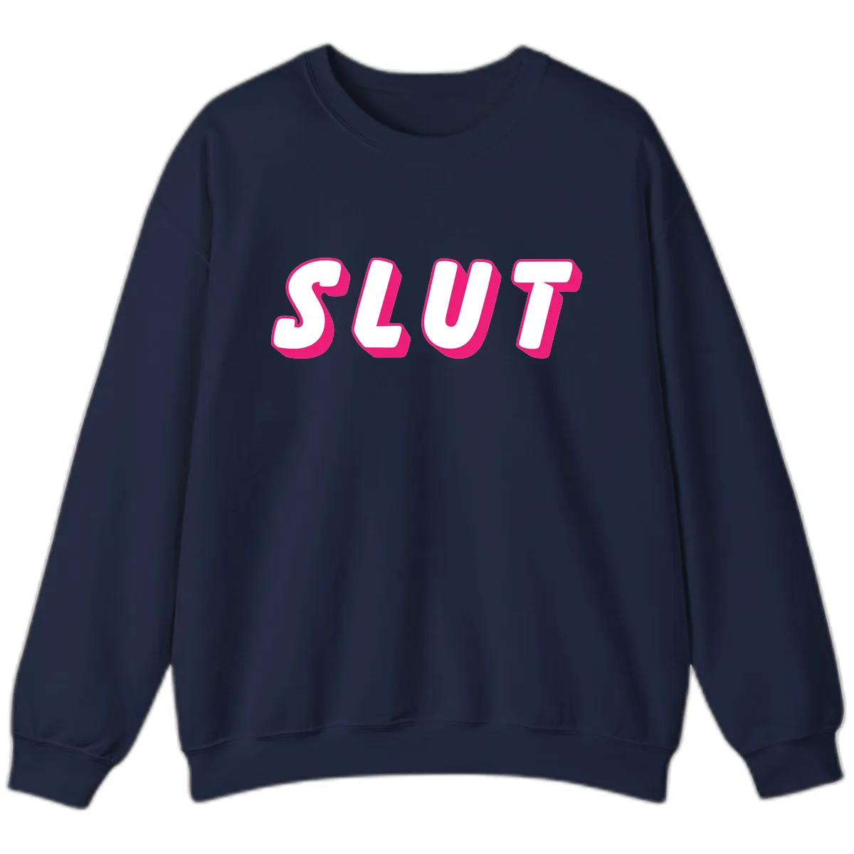 Slut Pride Statement Sweatshirt in Navy