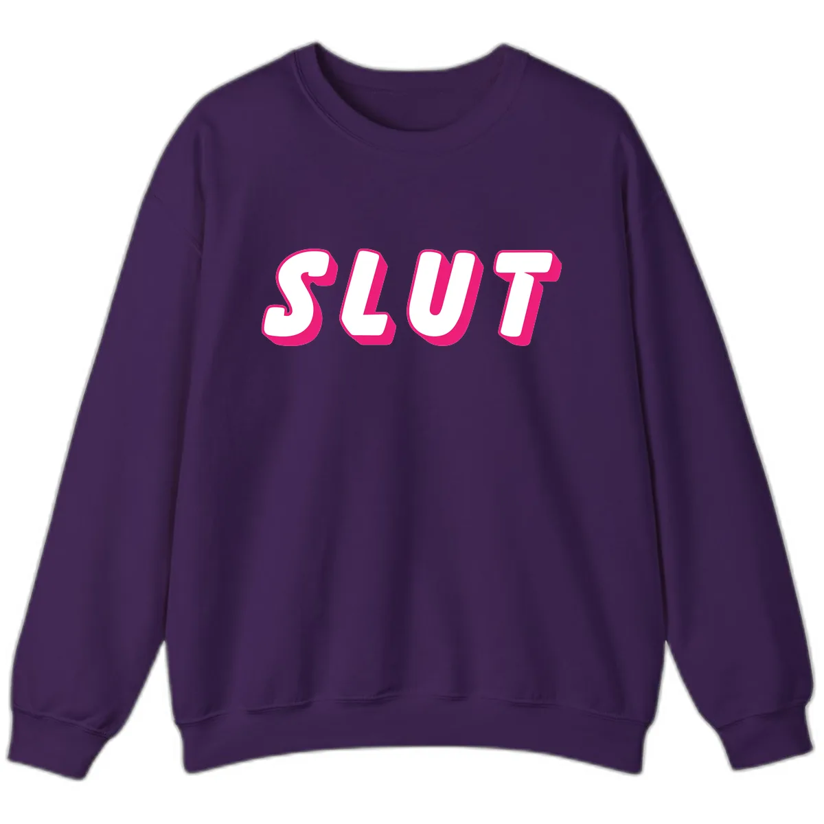 Slut Pride Statement Sweatshirt in Purple