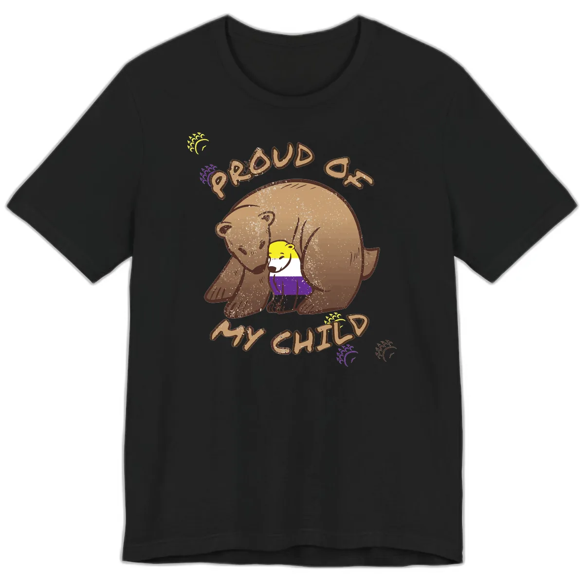 Proud As Child Premium T-Shirt in Black
