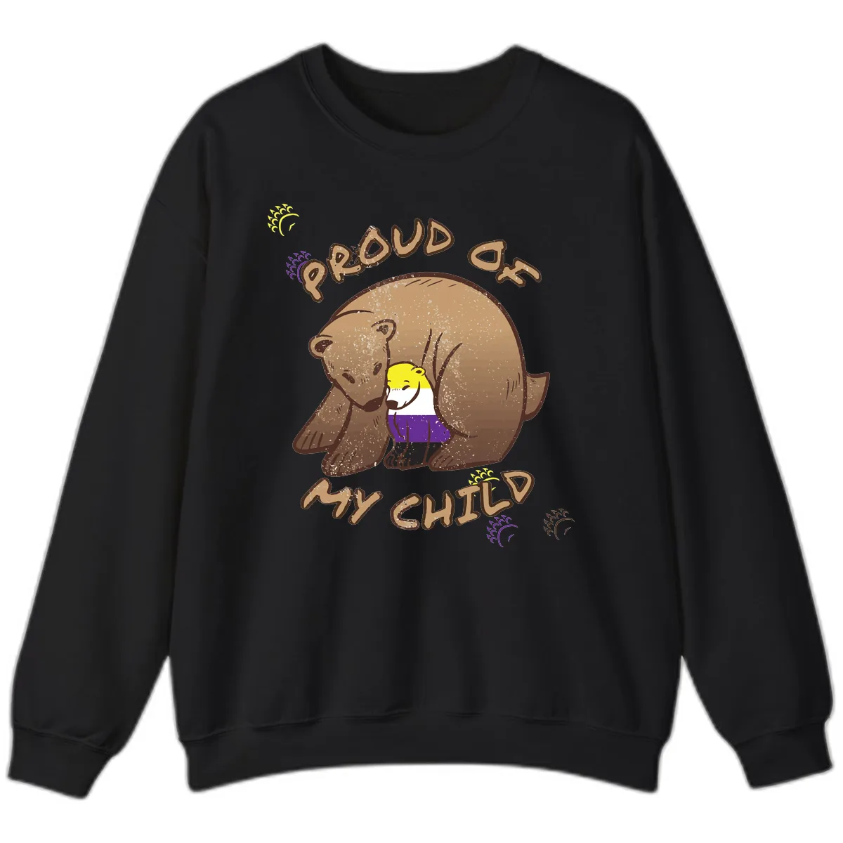 Proud As Child Sweatshirt in Black