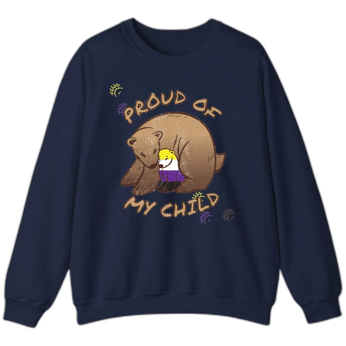 Proud As Child Sweatshirt in Navy