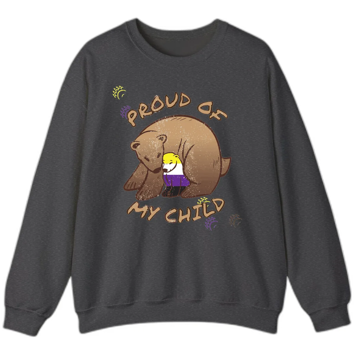 Proud As Child Sweatshirt in Dark Heather