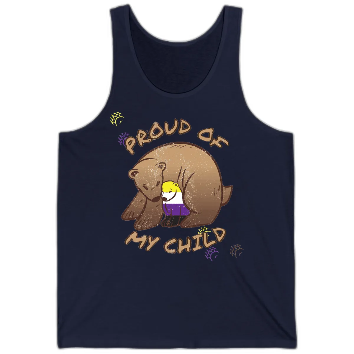 Proud As Child Tank in Navy