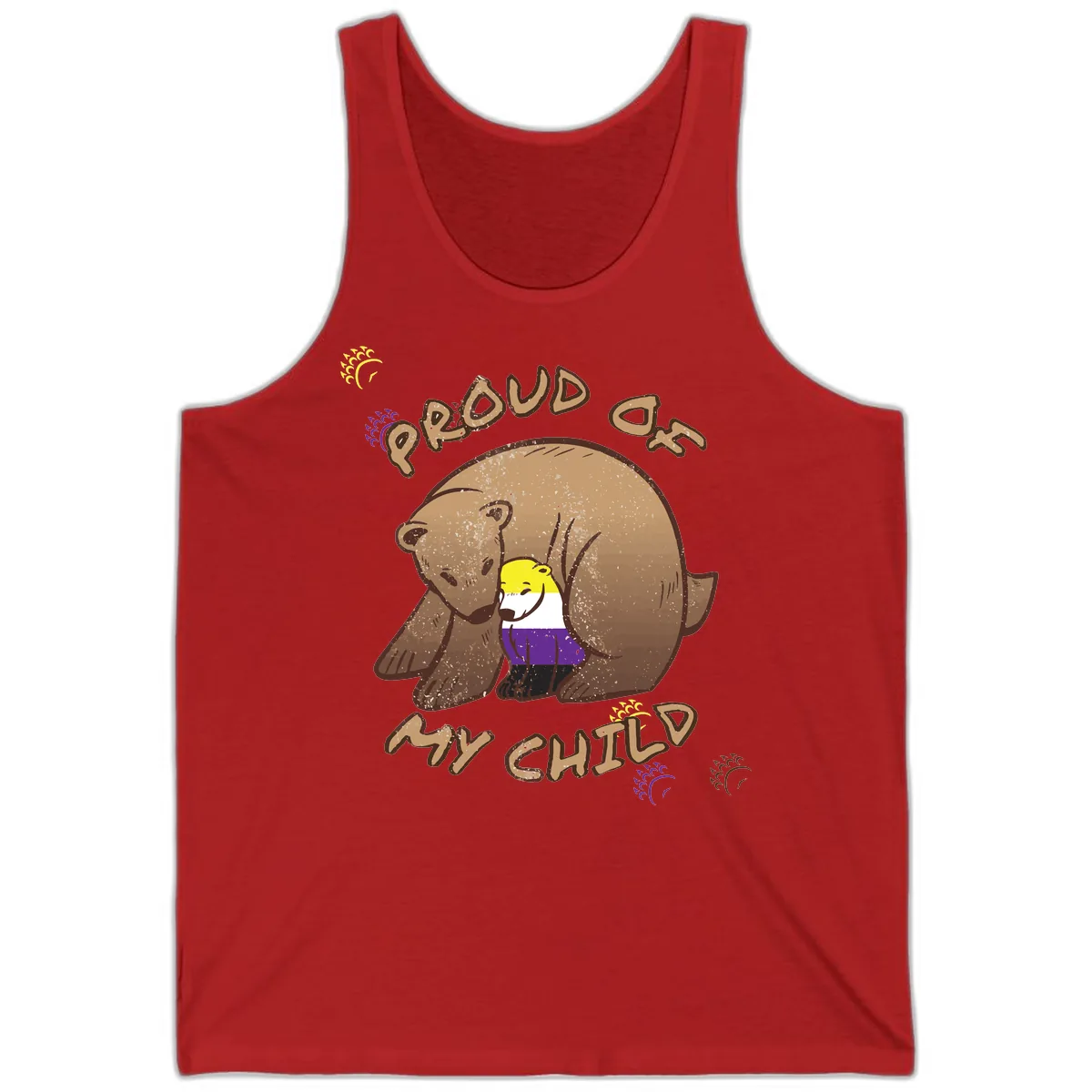 Proud As Child Tank in Red