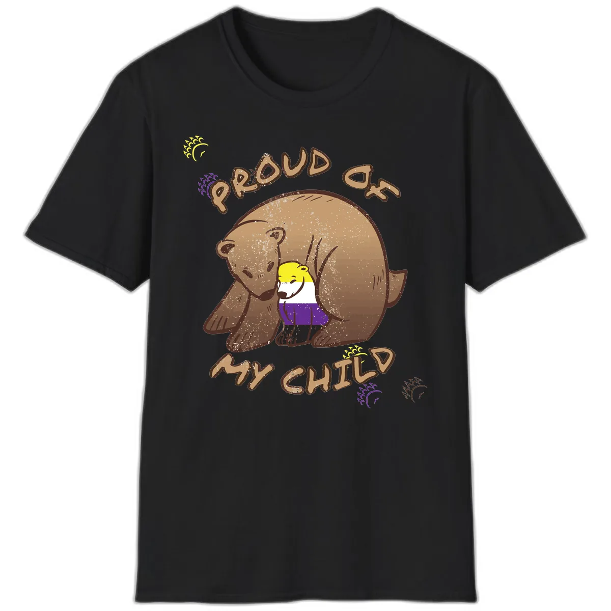 Proud As Child T-Shirt in Black