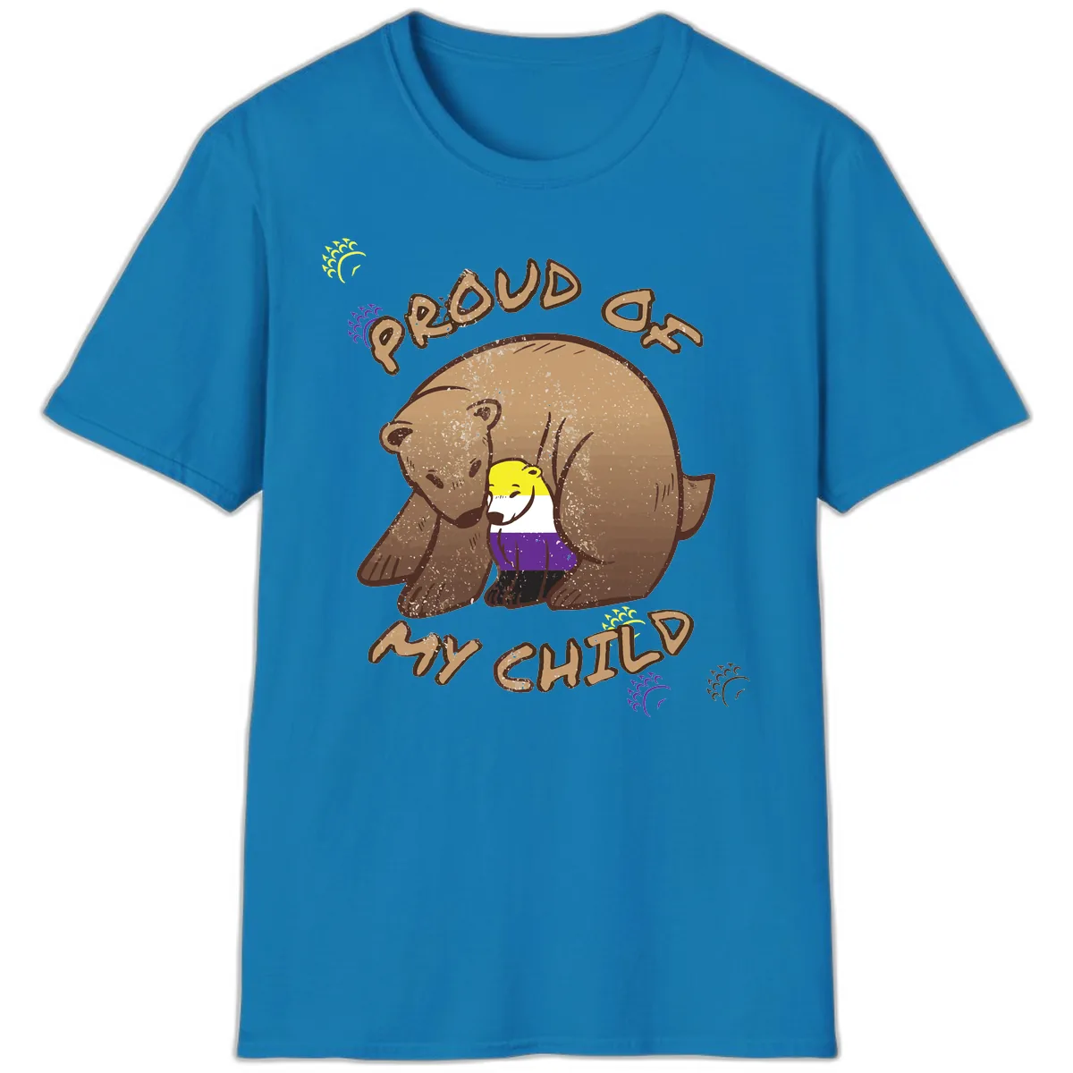 Proud As Child T-Shirt in Sapphire