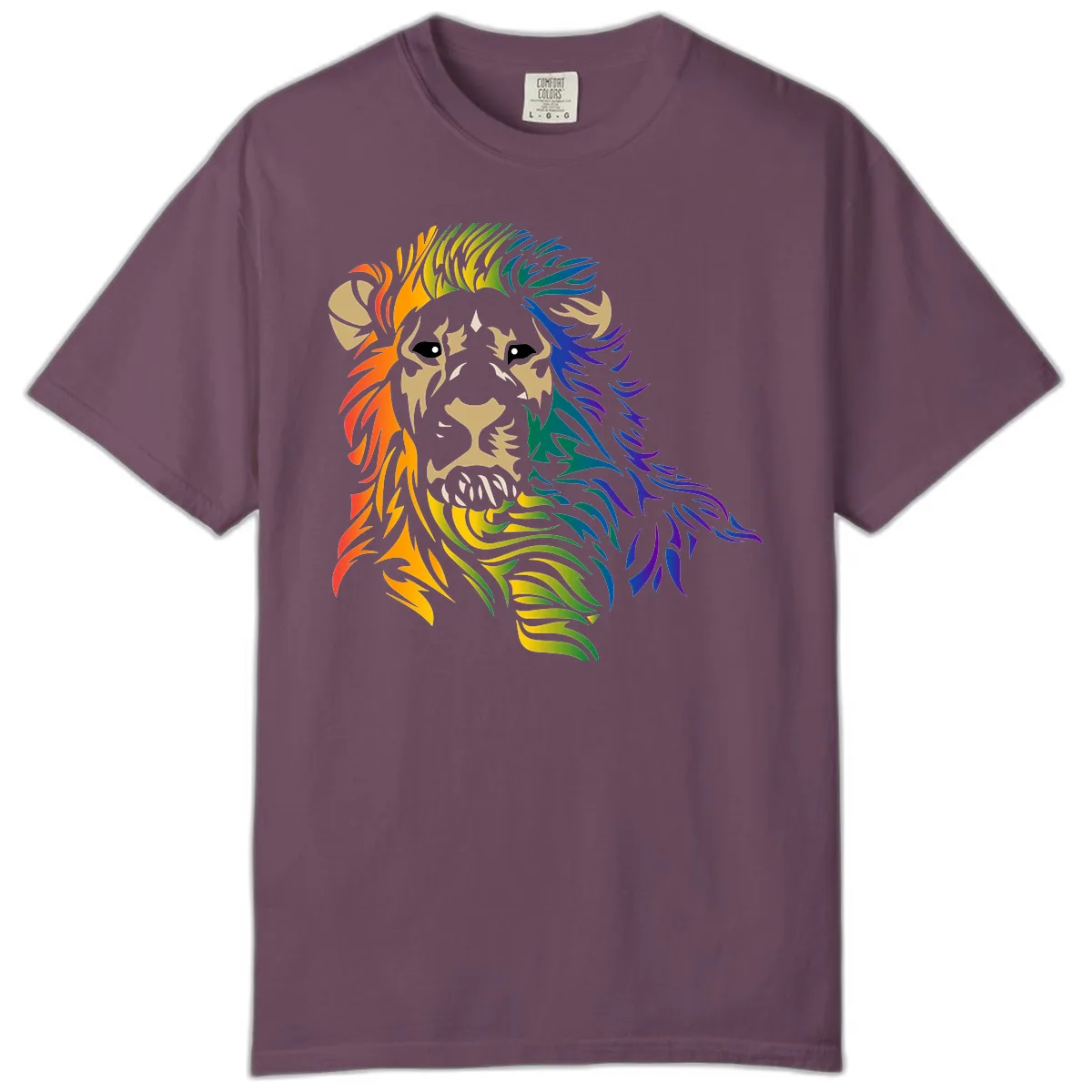 Rainbow Lion Pride Comfort Color in Berry