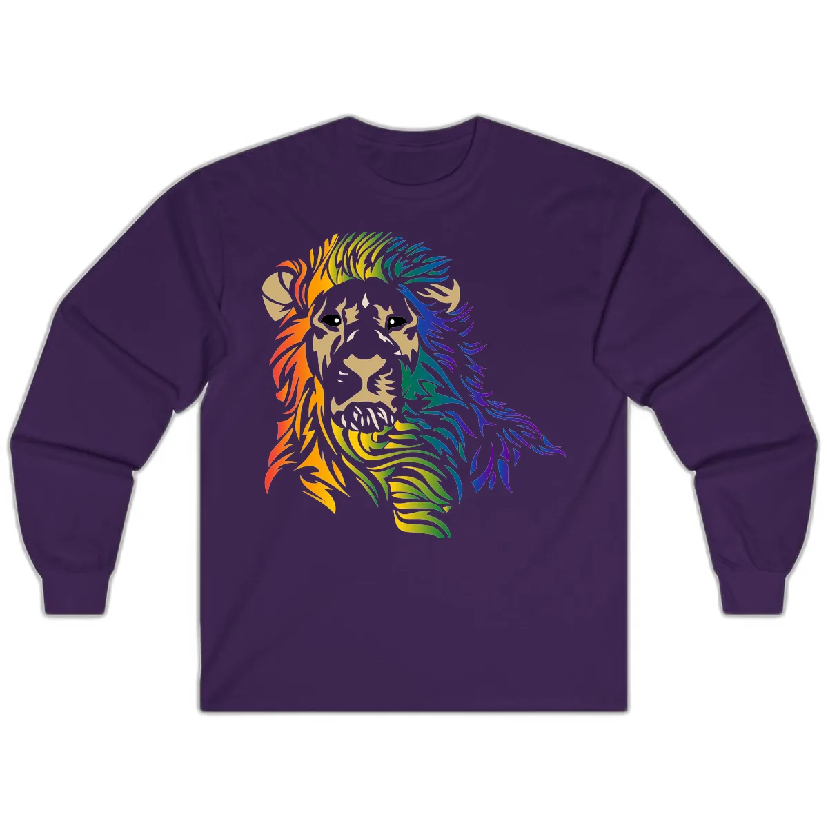 Rainbow Lion Pride Long Sleeve in Purple