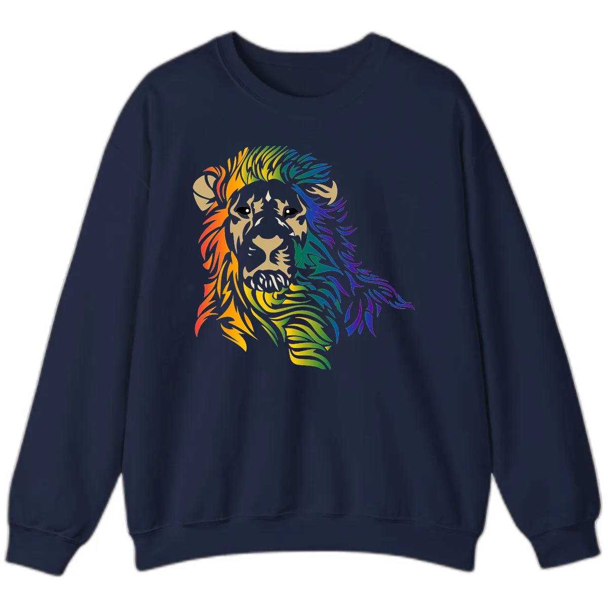 Rainbow Lion Pride Sweatshirt in Navy