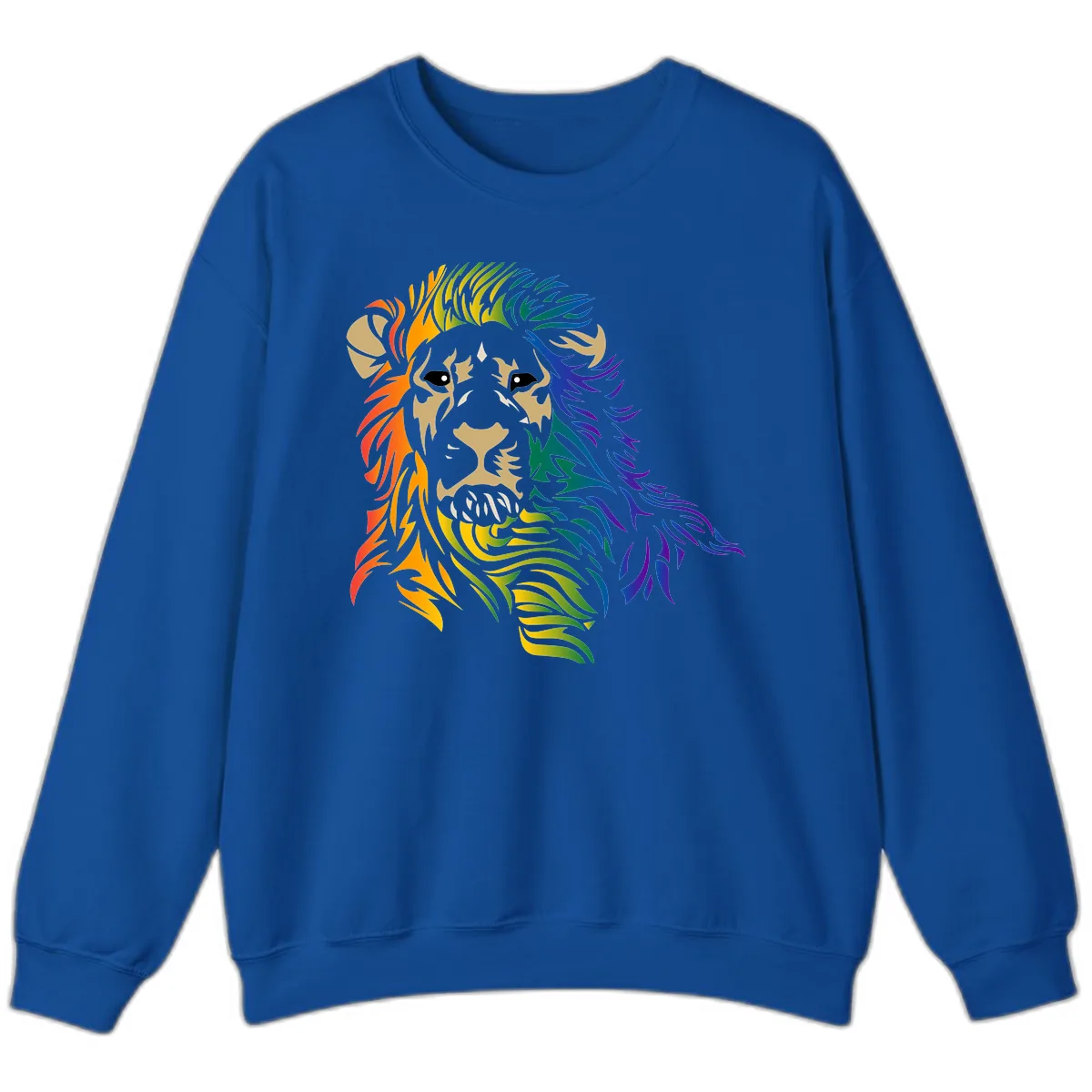 Rainbow Lion Pride Sweatshirt in Royal