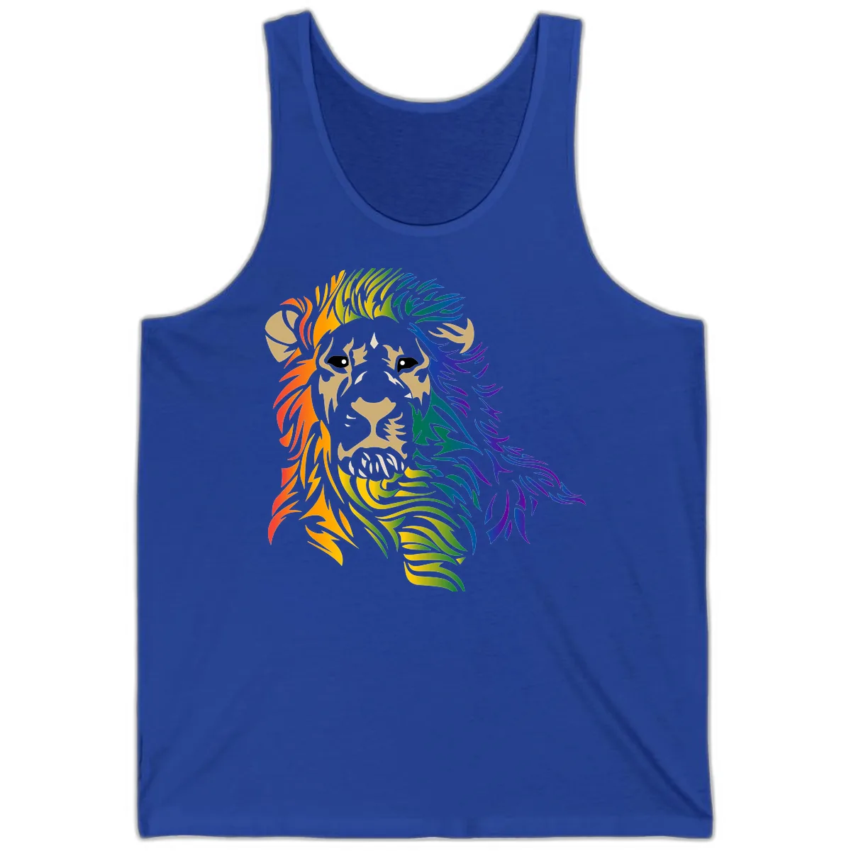 Rainbow Lion Pride Tank in True Royal