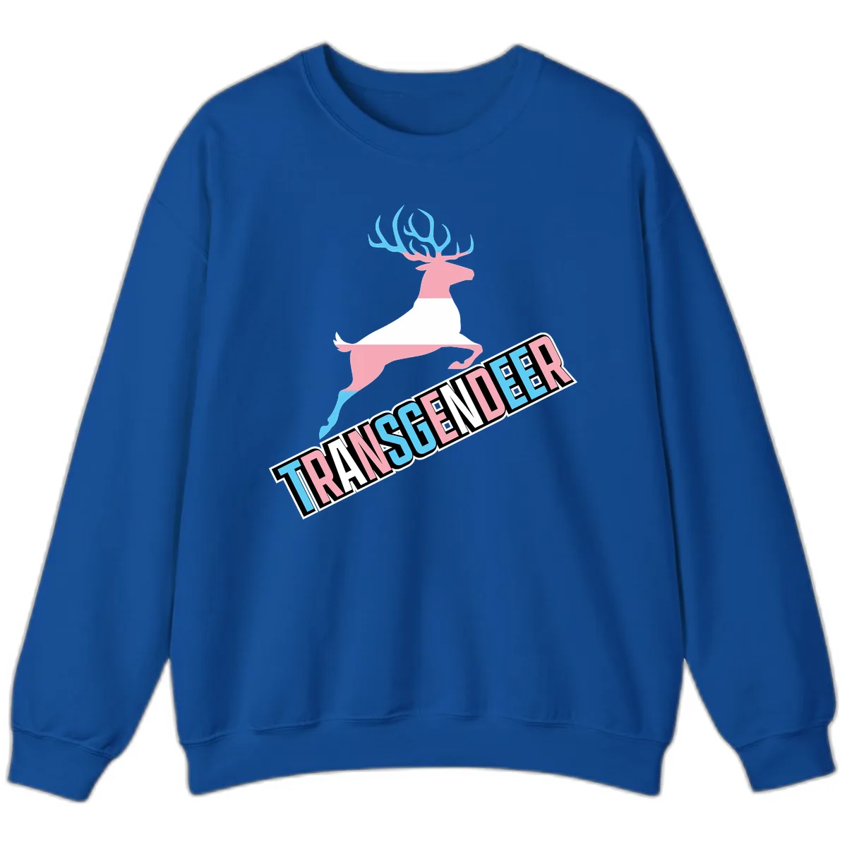 Transgender Deer Pride Sweatshirt in Royal