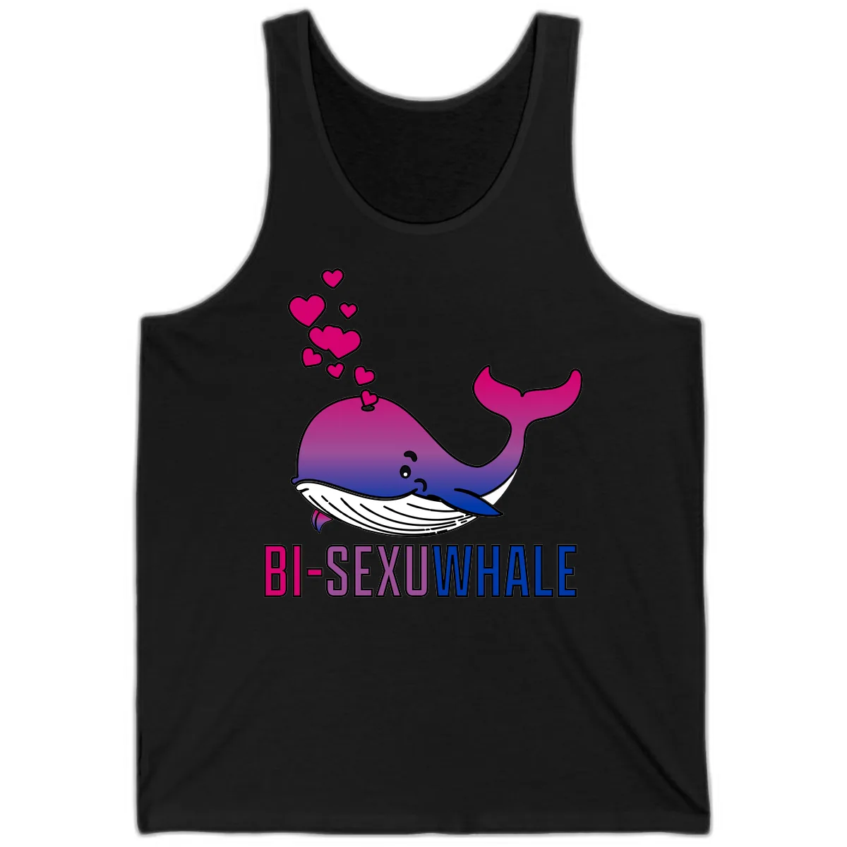 Bi-Sexual Whale Tank in Black