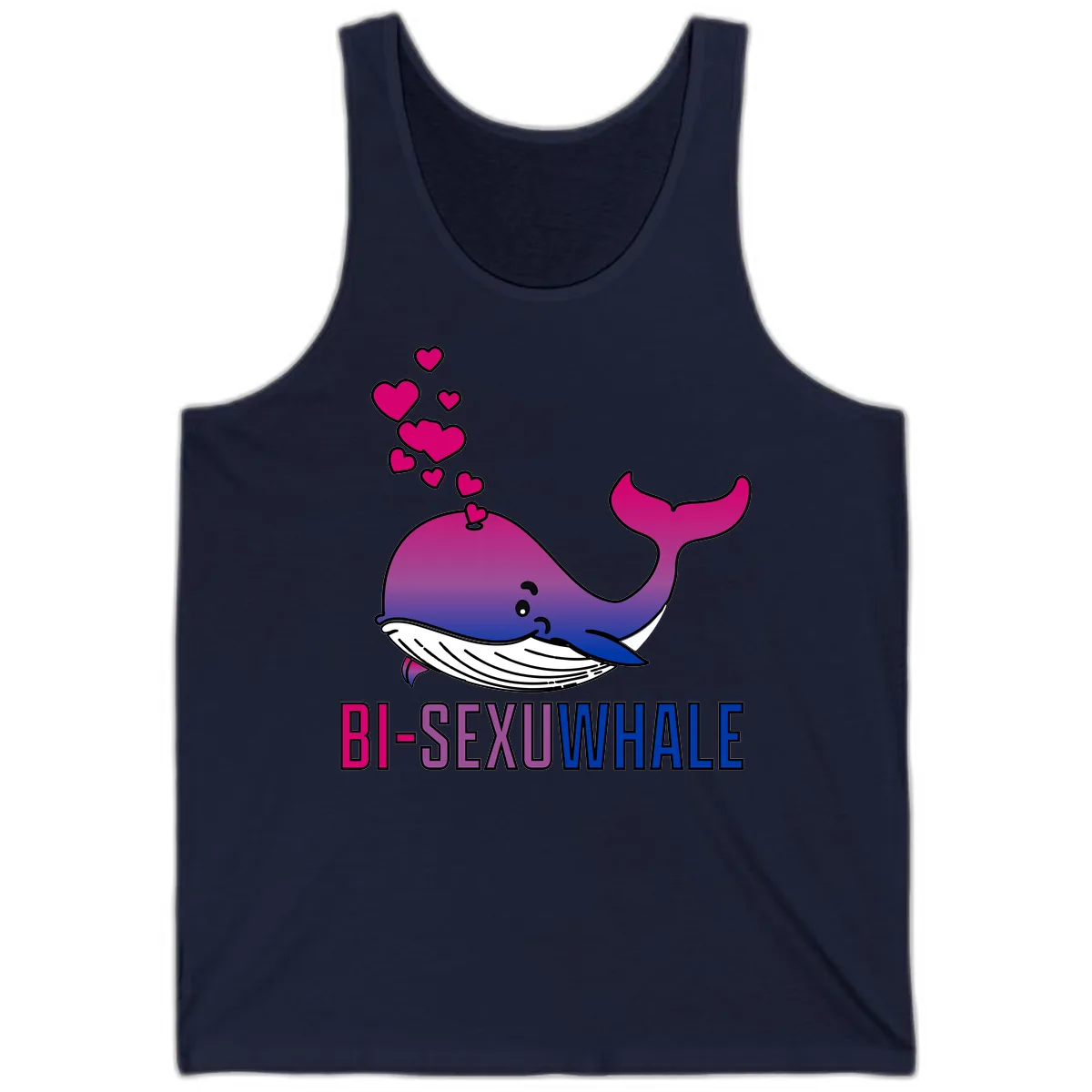 Bi-Sexual Whale Tank in Navy