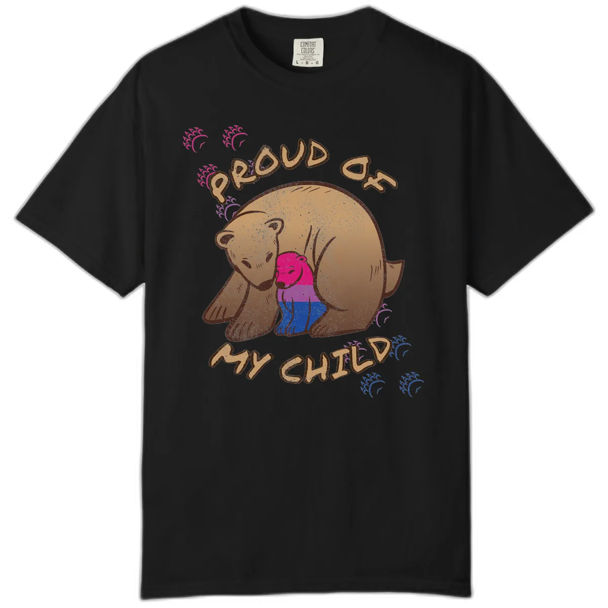 Proud As My Chub Comfort Color in Black