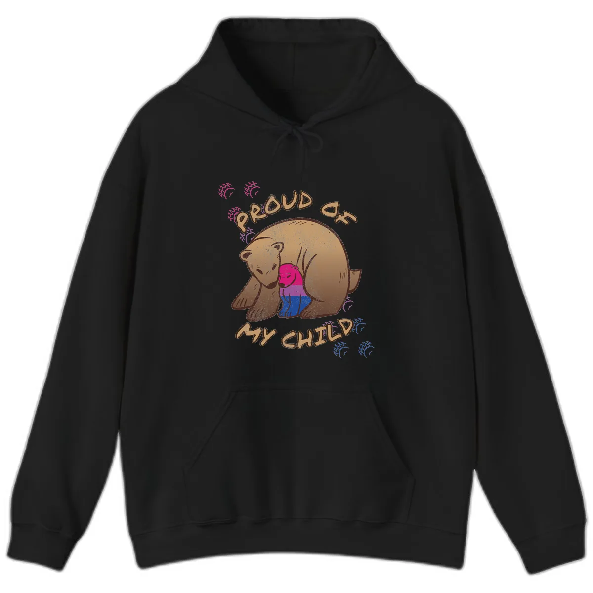Proud As My Chub Hoodie in Black