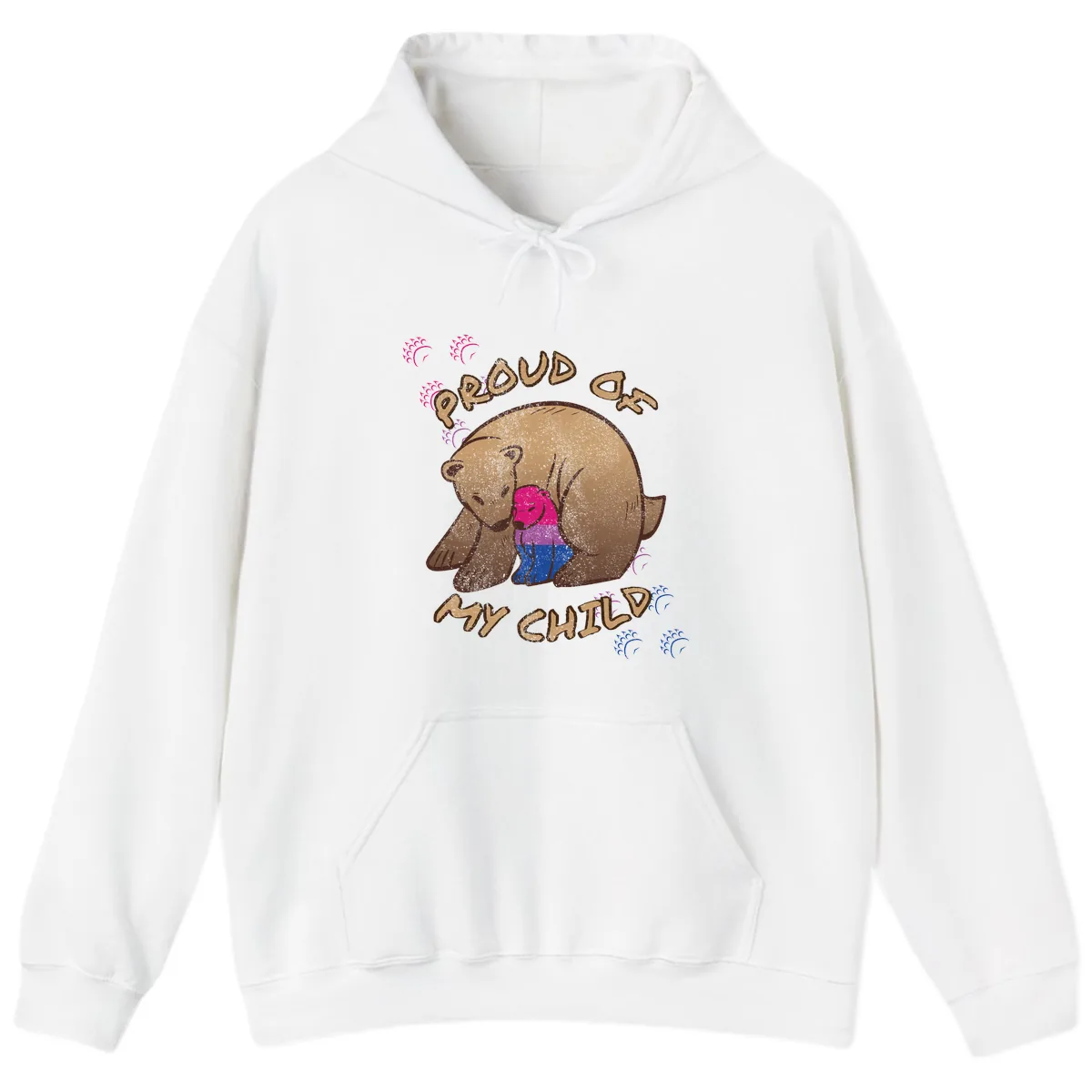 Proud As My Chub Hoodie in White
